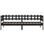 Solid black pine wood sofa bed 90x190 cm by vidaXL, Beds and slatted bases - Ref: Foro24-820765, Price: 76,81 €, Discount: %