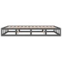 Estructura de cama madera maciza gris 120x200 cm de vidaXL, Camas y somieres - Ref: Foro24-820793, Precio: 132,52 €, Descuent...