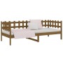 Sofá cama de madera maciza de pino marrón miel 80x200 cm de vidaXL, Camas y somieres - Ref: Foro24-820754, Precio: 80,37 €, D...