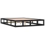 Estructura de cama madera maciza negra 120x200 cm de vidaXL, Camas y somieres - Ref: Foro24-820795, Precio: 104,58 €, Descuen...