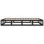 Estructura de cama madera maciza negra 120x200 cm de vidaXL, Camas y somieres - Ref: Foro24-820795, Precio: 104,58 €, Descuen...