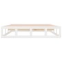 White solid wood bed frame 120x200 cm by vidaXL, Beds and slatted bases - Ref: Foro24-820792, Price: 102,89 €, Discount: %