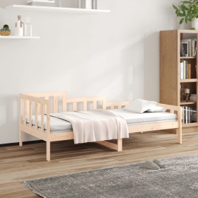 Solid pine wood sofa bed 80x200 cm by vidaXL, Beds and slatted bases - Ref: Foro24-820721, Price: 105,14 €, Discount: %