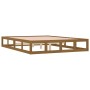 Estructura de cama de madera maciza marrón miel 150x200 cm de vidaXL, Camas y somieres - Ref: Foro24-820804, Precio: 128,93 €...