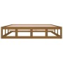 Estructura de cama de madera maciza marrón miel 150x200 cm de vidaXL, Camas y somieres - Ref: Foro24-820804, Precio: 128,93 €...