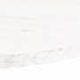 Ovaler Massivholz-Kieferntisch in Weiß 100x50x2,5 cm von vidaXL, Tischplatten - Ref: Foro24-824361, Preis: 61,43 €, Rabatt: %