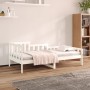 Sofá cama madera maciza de pino blanco 90x190 cm de vidaXL, Camas y somieres - Ref: Foro24-820732, Precio: 120,36 €, Descuent...