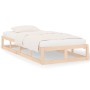 Estructura de cama de madera maciza 100x200 cm de vidaXL, Camas y somieres - Ref: Foro24-820786, Precio: 69,96 €, Descuento: %