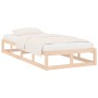 Estructura de cama de madera maciza 100x200 cm de vidaXL, Camas y somieres - Ref: Foro24-820786, Precio: 69,96 €, Descuento: %