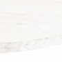 Ovale Tischplatte aus massivem weißem Kiefernholz, 110 x 55 x 2,5 cm von vidaXL, Tischplatten - Ref: Foro24-824336, Preis: 75...