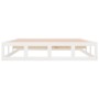 Estructura de cama de madera maciza blanca 160x200 cm de vidaXL, Camas y somieres - Ref: Foro24-820807, Precio: 115,18 €, Des...