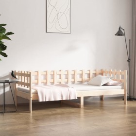 Solid pine wood sofa bed 80x200 cm by vidaXL, Beds and slatted bases - Ref: Foro24-820751, Price: 91,99 €, Discount: %