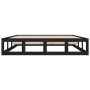 Black solid wood bed frame 140x200 cm by vidaXL, Beds and slatted bases - Ref: Foro24-820800, Price: 111,91 €, Discount: %