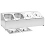 Soporte bandeja Gastronorm con 4 bandejas 1/6 acero inoxidable de vidaXL, Contenedores para utensilios de cocina - Ref: Foro2...