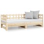 Sofá cama extraíble madera maciza de pino 2x(90x190) cm de vidaXL, Camas y somieres - Ref: Foro24-820776, Precio: 141,97 €, D...