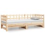 Sofá cama extraíble madera maciza de pino 2x(90x190) cm de vidaXL, Camas y somieres - Ref: Foro24-820776, Precio: 141,97 €, D...