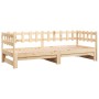 Sofá cama extraíble madera maciza de pino 2x(90x190) cm de vidaXL, Camas y somieres - Ref: Foro24-820776, Precio: 141,97 €, D...