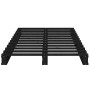 Cama de palets madera maciza pino negra pequeña 75x190 cm de vidaXL, Camas y somieres - Ref: Foro24-821421, Precio: 120,99 €,...