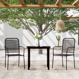 Juego de comedor para jardín 3 piezas negro de vidaXL, Conjuntos de jardín - Ref: Foro24-3099137, Precio: 175,99 €, Descuento: %