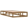 Brown solid wood single bed frame 90x190 cm by vidaXL, Beds and slatted bases - Ref: Foro24-820829, Price: 101,11 €, Discount: %