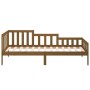 Sofá cama de madera maciza de pino marrón miel 90x190 cm de vidaXL, Camas y somieres - Ref: Foro24-820734, Precio: 102,14 €, ...