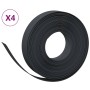 Garden edging 4 units black polyethylene 10 m 10 cm by vidaXL, Garden edging and edging - Ref: Foro24-3155434, Price: 71,21 €...