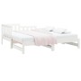 Removable sofa bed solid white pine wood 2x(90x190) cm by vidaXL, Beds and slatted bases - Ref: Foro24-820747, Price: 174,03 ...