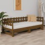 Removable sofa bed solid pine wood honey brown 2x(90x190)cm by vidaXL, Beds and slatted bases - Ref: Foro24-820779, Price: 11...