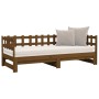 Sofá cama extraíble madera maciza pino marrón miel 2x(90x190)cm de vidaXL, Camas y somieres - Ref: Foro24-820779, Precio: 153...