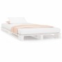 Cama de palets madera maciza de pino blanco 90x200 cm de vidaXL, Camas y somieres - Ref: Foro24-821378, Precio: 103,61 €, Des...