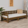 Sofá cama extraíble madera maciza de pino marrón 2x(90x200) cm de vidaXL, Camas y somieres - Ref: Foro24-820774, Precio: 165,...