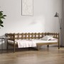 Sofá cama de madera maciza de pino marrón miel 90x190 cm de vidaXL, Camas y somieres - Ref: Foro24-820764, Precio: 81,45 €, D...