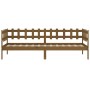 Honey brown solid pine wood sofa bed 90x190 cm by vidaXL, Beds and slatted bases - Ref: Foro24-820764, Price: 81,45 €, Discou...