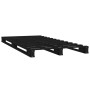 Estructura de cama madera maciza de pino negro 90x200 cm de vidaXL, Camas y somieres - Ref: Foro24-821381, Precio: 123,99 €, ...