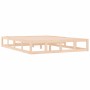 Estructura de cama de madera maciza 140x200 cm de vidaXL, Camas y somieres - Ref: Foro24-820796, Precio: 93,90 €, Descuento: %