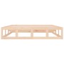 Estructura de cama de madera maciza 140x200 cm de vidaXL, Camas y somieres - Ref: Foro24-820796, Precio: 93,90 €, Descuento: %