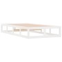 White solid wood bed frame 90x200 cm by vidaXL, Beds and slatted bases - Ref: Foro24-820782, Price: 80,99 €, Discount: %