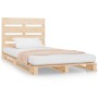 Estructura de cama madera maciza de pino 100x200 cm de vidaXL, Camas y somieres - Ref: Foro24-3120122, Precio: 141,99 €, Desc...