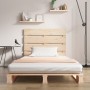 Estructura de cama madera maciza de pino 100x200 cm de vidaXL, Camas y somieres - Ref: Foro24-3120122, Precio: 141,99 €, Desc...