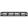 Black solid wood bed frame 90x200 cm by vidaXL, Beds and slatted bases - Ref: Foro24-820785, Price: 92,84 €, Discount: %