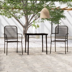 Garden dining set 3 pieces black by vidaXL, Garden sets - Ref: Foro24-3099143, Price: 189,73 €, Discount: %