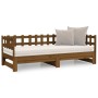 Sofá cama extraíble madera de pino marrón miel 2x(80x200) cm de vidaXL, Camas y somieres - Ref: Foro24-820769, Precio: 168,71...