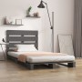 Estructura de cama madera maciza de pino gris 100x200 cm de vidaXL, Camas y somieres - Ref: Foro24-3120124, Precio: 175,07 €,...