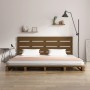 Honey brown solid pine wood bed frame 150x200 cm by vidaXL, Beds and slatted bases - Ref: Foro24-3120140, Price: 203,73 €, Di...