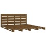 Honey brown solid pine wood bed frame 150x200 cm by vidaXL, Beds and slatted bases - Ref: Foro24-3120140, Price: 203,73 €, Di...