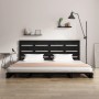 Estructura de cama madera maciza de pino negro 135x190 cm de vidaXL, Camas y somieres - Ref: Foro24-3120166, Precio: 220,99 €...