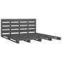 Solid gray pine wood bed frame 135x190 cm by vidaXL, Beds and slatted bases - Ref: Foro24-3120164, Price: 217,99 €, Discount: %