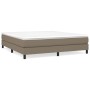 Estructura de cama de tela gris taupe 160x200 cm de vidaXL, Camas y somieres - Ref: Foro24-3120528, Precio: 115,65 €, Descuen...