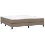 Estructura de cama de tela gris taupe 160x200 cm de vidaXL, Camas y somieres - Ref: Foro24-3120528, Precio: 115,65 €, Descuen...