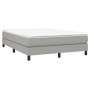 Estructura de cama de tela gris claro 140x190 cm de vidaXL, Camas y somieres - Ref: Foro24-3120508, Precio: 106,99 €, Descuen...